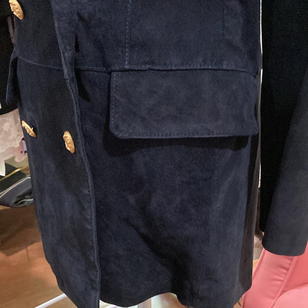 Navy Blue Suede Leather - Picture 12 of 17
